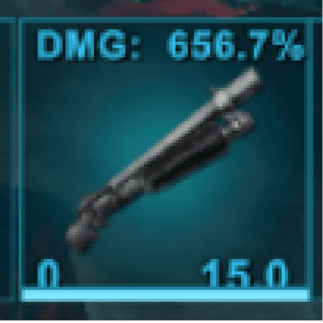 656.7% damage Pump- Action Shotgun ASE