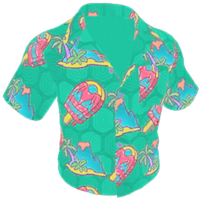 Ice Pop-Print Shirt Skin